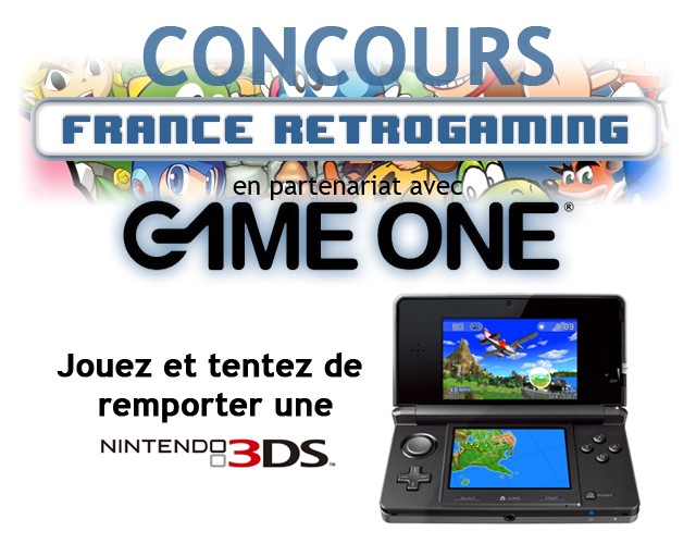 concours retrogaming game one 3DS concours retrogaming game one 3DS