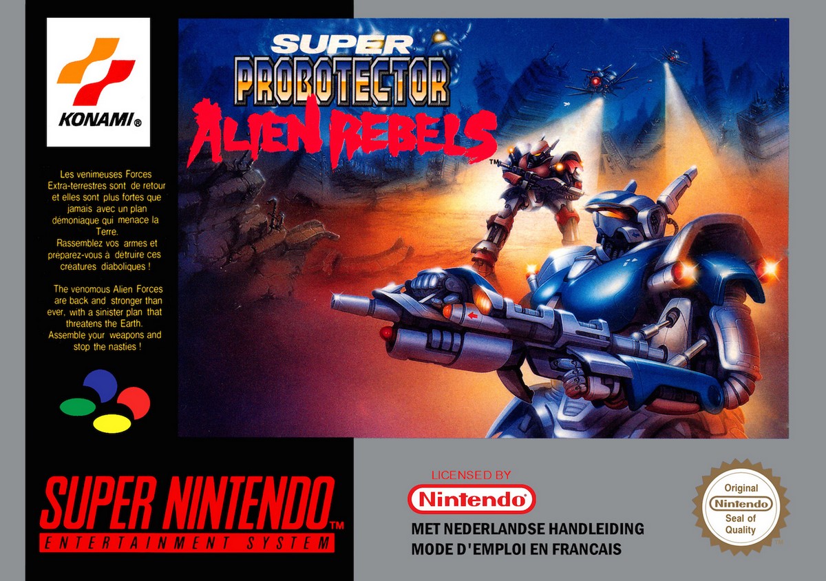 Super Probotector Alien Rebels sur Super Nintendo Super Probotector : Alien Rebels sur Super Nintendo