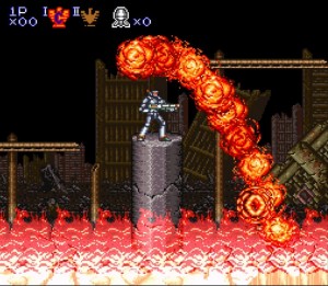 Super Probotector : Alien Rebels sur Super Nintendo