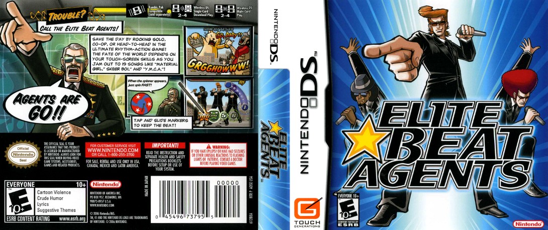 Elite Beat Agents sur Nintendo DS Elite Beat Agents sur Nintendo DS