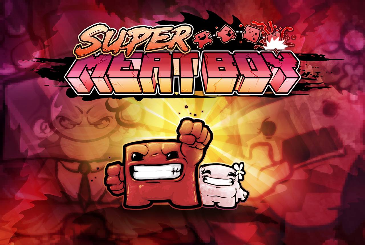super meat boy artwork TEST de Super Meat Boy sur PC