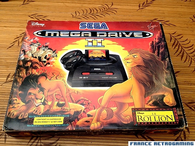 SEGA Megadrive 2 pack Le Roi Lion FR