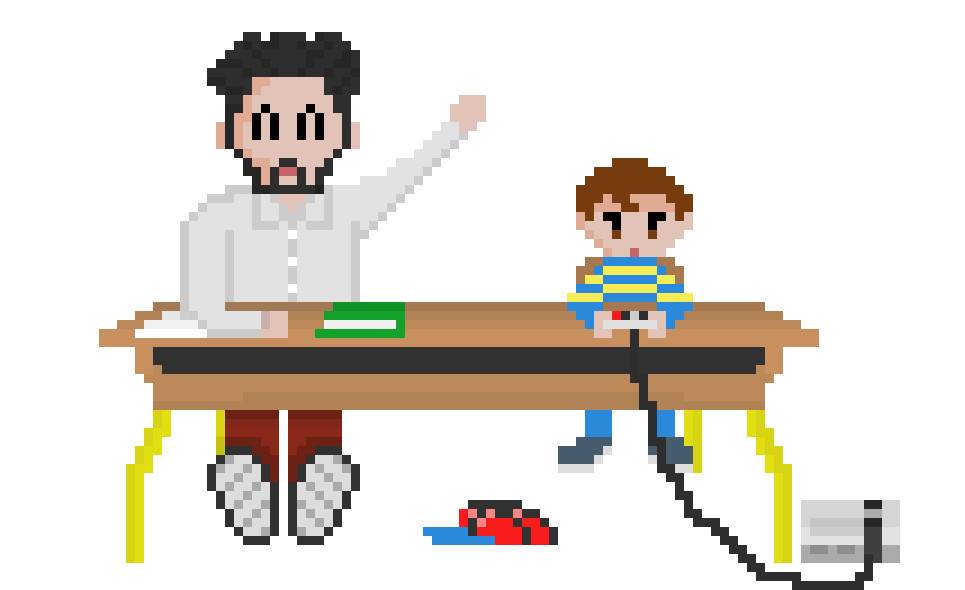 retrogame school pixel