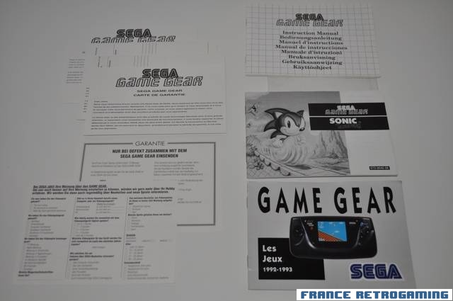 SEGA Game Gear Pack AC Adaptator + SONIC
