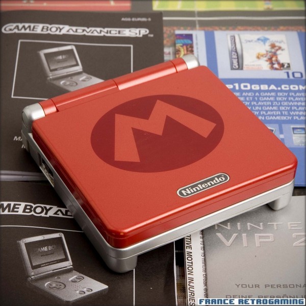 Console GBA SP Mario Limited Edition Pak