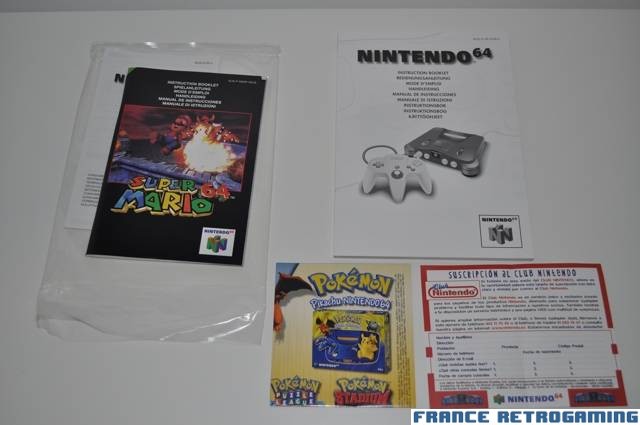 Nintendo 64 Clearblue + Super Mario 64 FR