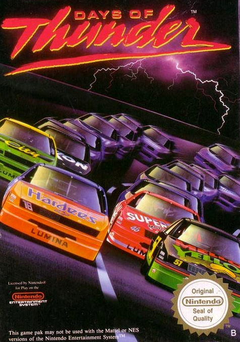 days of thunder nintendo nes retrouvé